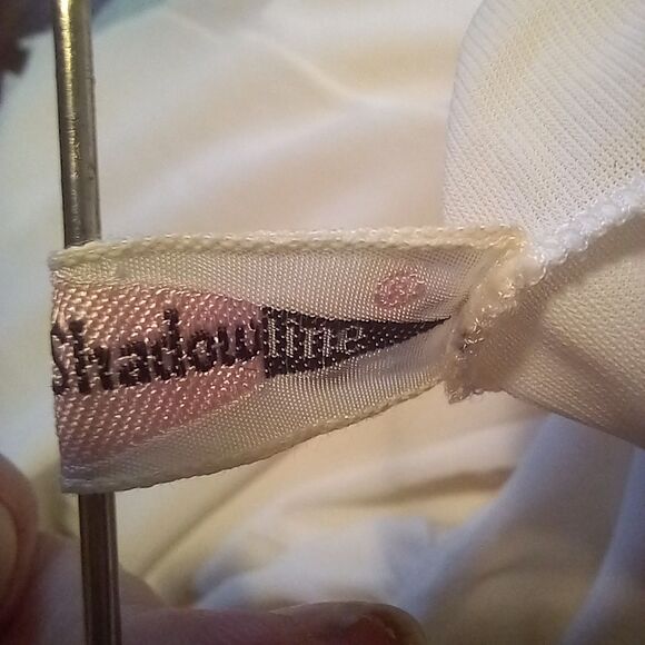 Vtg Shadowline White Chemise Nightgown-Size 32/Small-Seashell Bodice-Bridal - Picture 10 of 11